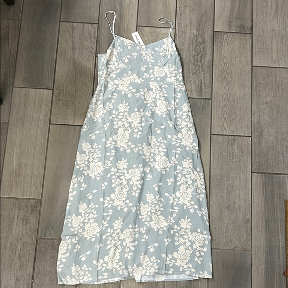 The Drop Women's Linea Spaghetti Strap Maxi Dress with Front Slit Size L - Picture 5 of 7